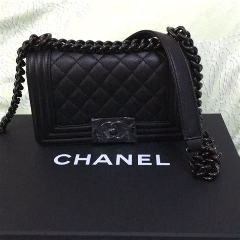 chanel so black small boy bag|Shop Chanel Boy Bags .